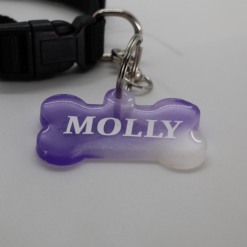 Meno na obojok pre psa - Levanduľa